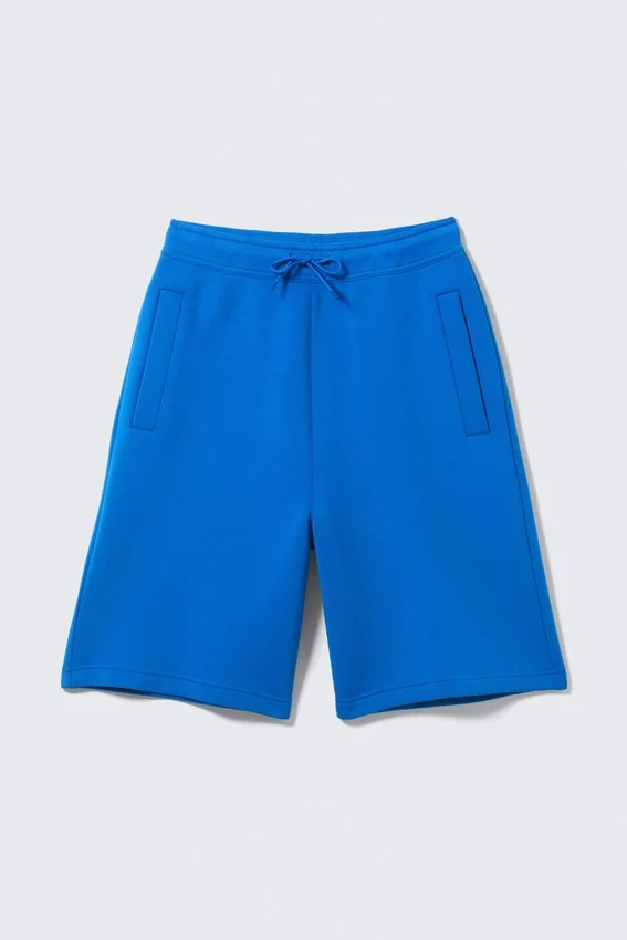 Loose Fit Scuba Shorts – Bright Blue Loose Fit Scuba Shorts – Bright Blue