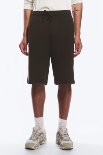 Loose Fit Scuba Shorts – Dark Brown