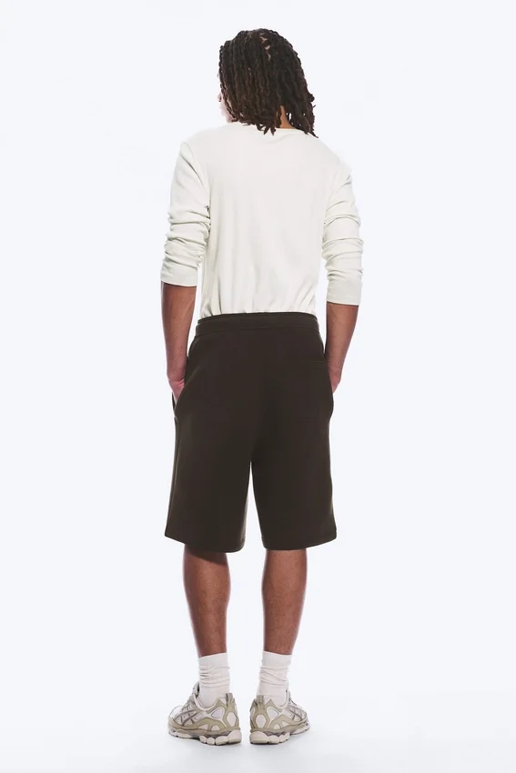 Loose Fit Scuba Shorts – Dark Brown Loose Fit Scuba Shorts – Dark Brown