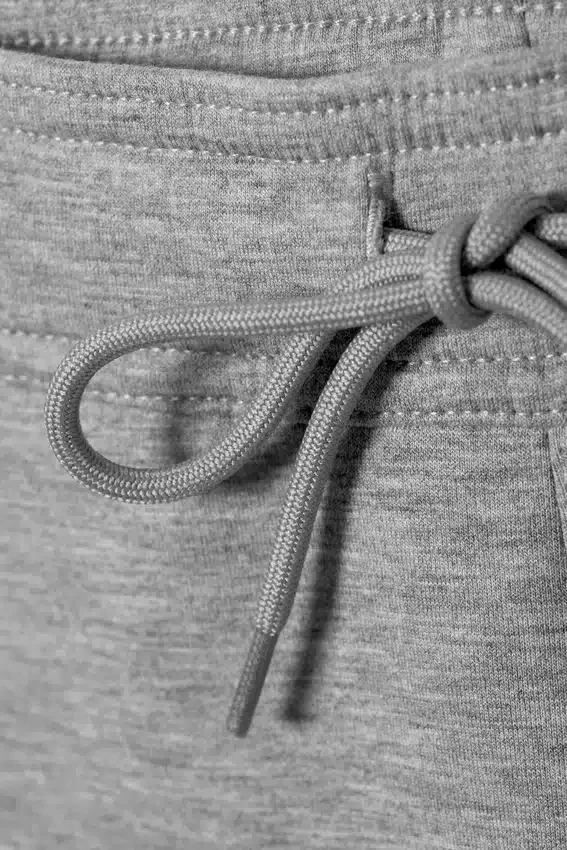 Loose Fit Scuba Shorts – Grey Melange Loose Fit Scuba Shorts – Grey Melange