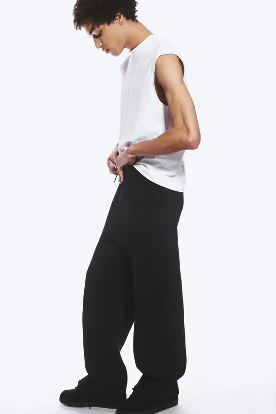 Loose Fit Scuba Sweatpants – Black Loose Fit Scuba Sweatpants – Black