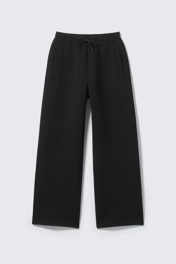 Loose Fit Scuba Sweatpants – Black Loose Fit Scuba Sweatpants – Black