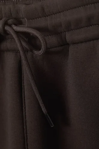 Loose Fit Scuba Sweatpants – Dark Brown
