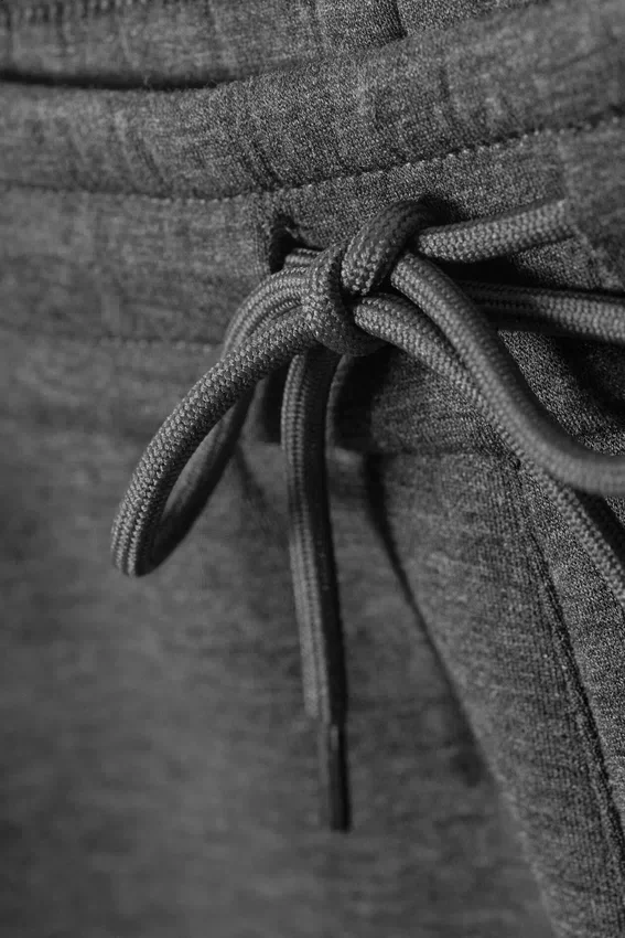 Loose Fit Scuba Sweatpants – Dark Grey Melange Loose Fit Scuba Sweatpants – Dark Grey Melange