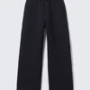 Loose Fit Scuba Sweatpants – Dark Navy Blue Loose Fit Scuba Sweatpants – Dark Navy Blue