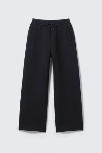 Loose Fit Scuba Sweatpants – Dark Navy Blue