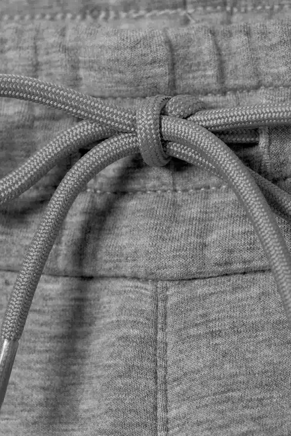 Loose Fit Scuba Sweatpants – Grey Melange Loose Fit Scuba Sweatpants – Grey Melange