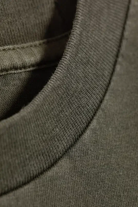 Loose Fit Square Cotton Tank Top – Washed Dark Khaki Green Loose Fit Square Cotton Tank Top – Washed Dark Khaki Green