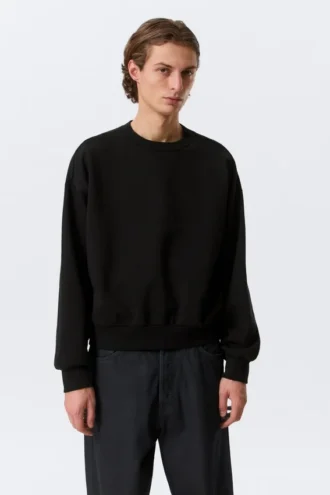 Loose Fit Sweatshirt – Black