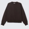 Loose Fit Sweatshirt – Dark Brown Loose Fit Sweatshirt – Dark Brown