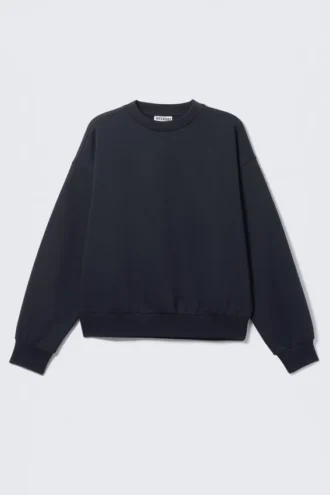 Loose Fit Sweatshirt – Dark Navy Blue