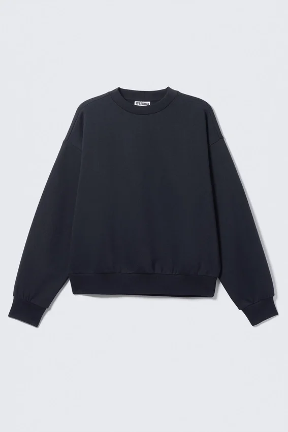 Loose Fit Sweatshirt – Dark Navy Blue Loose Fit Sweatshirt – Dark Navy Blue