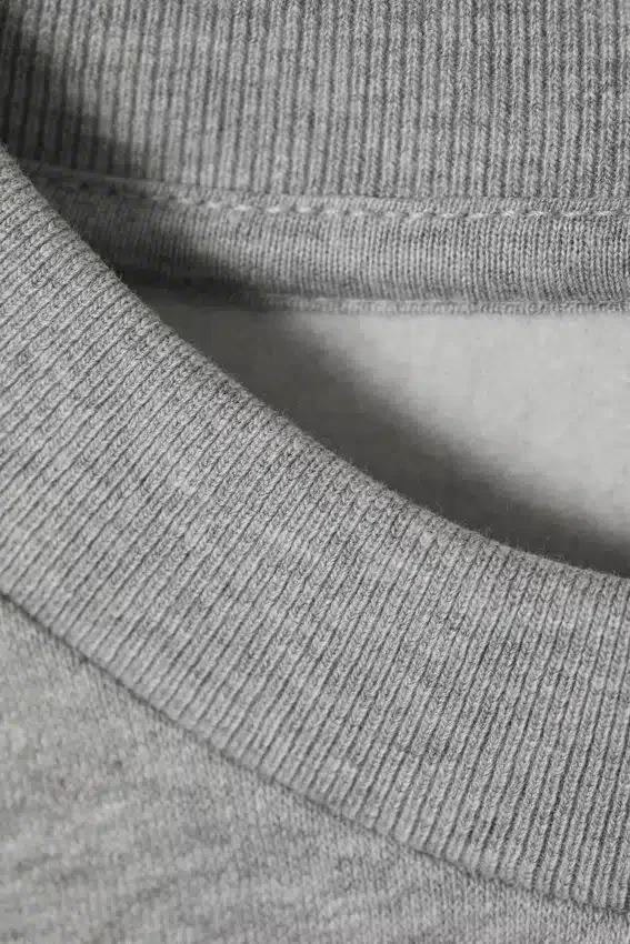 Loose Fit Sweatshirt – Grey Melange Loose Fit Sweatshirt – Grey Melange