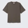 Loose Fit T-Shirt – Dark Brown Loose Fit T-Shirt – Dark Brown