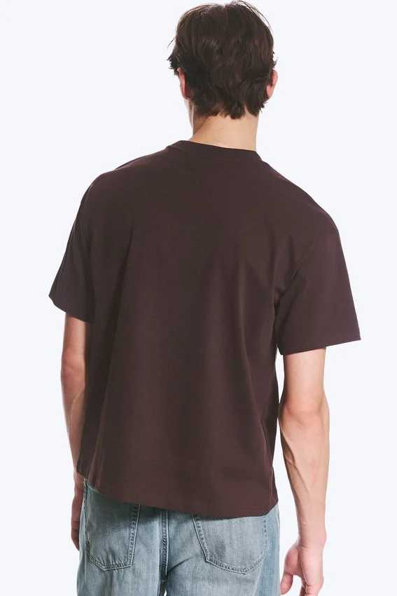 Loose Fit T-Shirt – Dark Brown Loose Fit T-Shirt – Dark Brown
