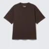 Loose Fit T-Shirt – Dark Brown Loose Fit T-Shirt – Dark Brown