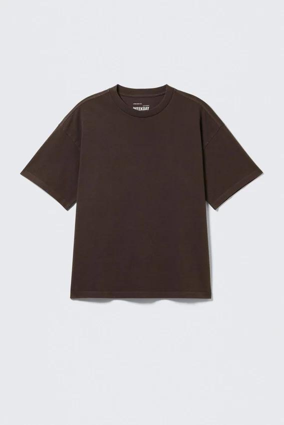 Loose Fit T-Shirt – Dark Brown Loose Fit T-Shirt – Dark Brown