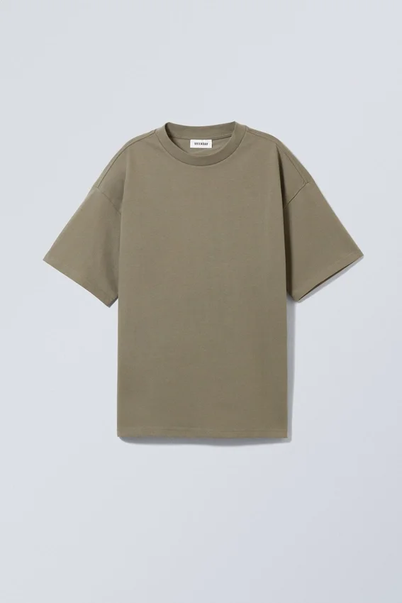 Loose Fit T-Shirt – Khaki Green Loose Fit T-Shirt – Khaki Green