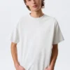 Loose Fit T-Shirt – Light Grey Melange Loose Fit T-Shirt – Light Grey Melange