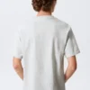 Loose Fit T-Shirt – Light Grey Melange Loose Fit T-Shirt – Light Grey Melange