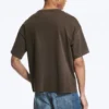 Loose Fit T-Shirt – Washed Dark Brown Loose Fit T-Shirt – Washed Dark Brown