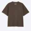 Loose Fit T-Shirt – Washed Dark Brown Loose Fit T-Shirt – Washed Dark Brown