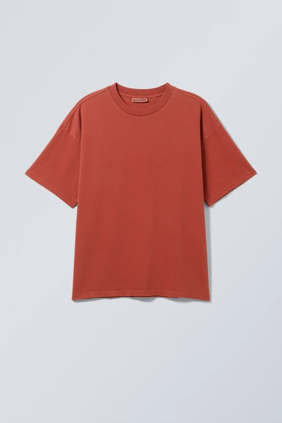 Loose Fit T-Shirt – Washed Red Loose Fit T-Shirt – Washed Red