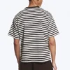 Loose Fit T-Shirt – White & Dark Brown Stripes Loose Fit T-Shirt – White & Dark Brown Stripes