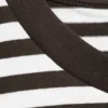 Loose Fit T-Shirt – White & Dark Brown Stripes Loose Fit T-Shirt – White & Dark Brown Stripes