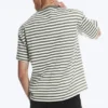 Loose Fit T-Shirt – White – Khaki Stripe Loose Fit T-Shirt – White – Khaki Stripe