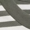 Loose Fit T-Shirt – White – Khaki Stripe Loose Fit T-Shirt – White – Khaki Stripe