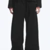 Loose Fit Washed Ripstop Trousers – Black Loose Fit Washed Ripstop Trousers – Black