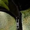 Loose Fit Zip Fleece Jacket – Marbled Green Loose Fit Zip Fleece Jacket – Marbled Green