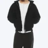 Loose Fit Zip Hoodie – Black Loose Fit Zip Hoodie – Black