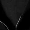 Loose Fit Zip Hoodie – Black Loose Fit Zip Hoodie – Black
