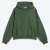 Loose Fit Zip Hoodie – Dark Green Loose Fit Zip Hoodie – Dark Green