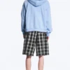 Loose Fit Zip Hoodie – Washed Light Blue Loose Fit Zip Hoodie – Washed Light Blue