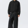 Loose Fit Zip Jacket – Black Loose Fit Zip Jacket – Black