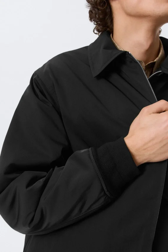 Loose Fit Zip Jacket – Black Loose Fit Zip Jacket – Black
