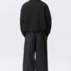 Loose Fit Zip Jacket – Black Loose Fit Zip Jacket – Black