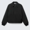 Loose Fit Zip Jacket – Black Loose Fit Zip Jacket – Black