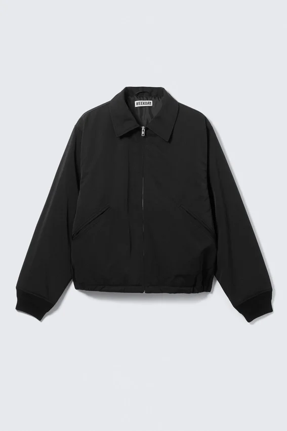Loose Fit Zip Jacket – Black Loose Fit Zip Jacket – Black