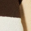 Loose Fleece Zip Jacket – Brown/White/Yellow Loose Fleece Zip Jacket – Brown/White/Yellow