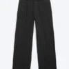 Loose Front Crease Sweatpants – Washed Black Loose Front Crease Sweatpants – Washed Black
