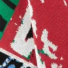Loose Graphic Knitted Cotton Sweater – Multicoloured Print Loose Graphic Knitted Cotton Sweater – Multicoloured Print