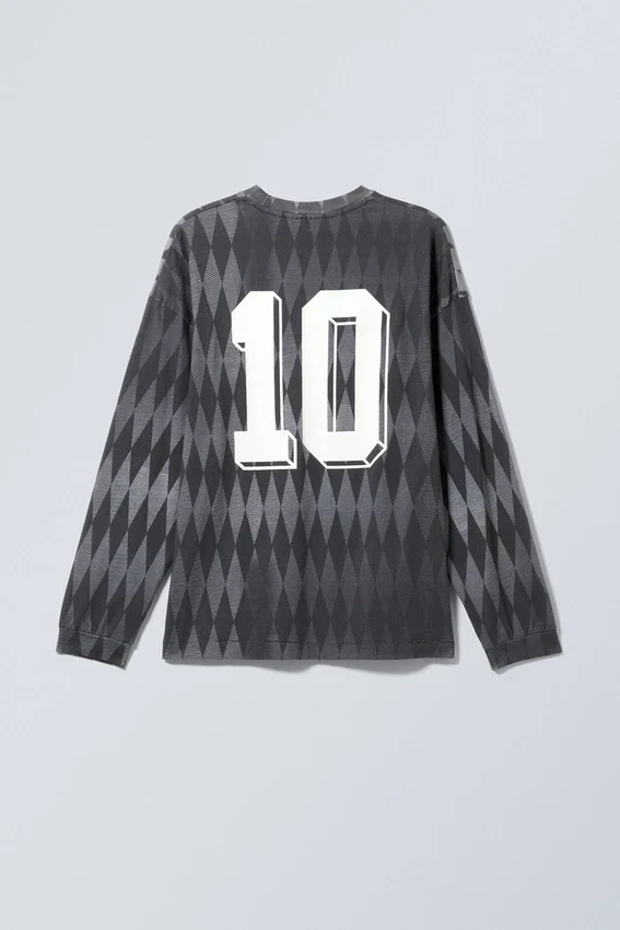 Loose Graphic Long Sleeve T-Shirt – Dark Grey – Fantazy Fc Loose Graphic Long Sleeve T-Shirt – Dark Grey – Fantazy Fc