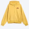 Loose Graphic Zip Hoodie – Yellow – Red Wave Loose Graphic Zip Hoodie – Yellow – Red Wave
