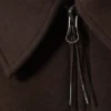 Loose Half-Zip Polo Sweatshirt – Dark Brown Loose Half-Zip Polo Sweatshirt – Dark Brown
