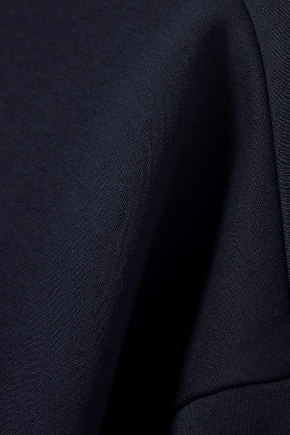 Loose Half Zip Sweatshirt – Dark Navy Blue Loose Half Zip Sweatshirt – Dark Navy Blue