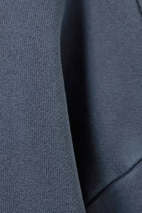 Loose Heavyweight Cotton Hoodie – Washed Dark Blue Loose Heavyweight Cotton Hoodie – Washed Dark Blue